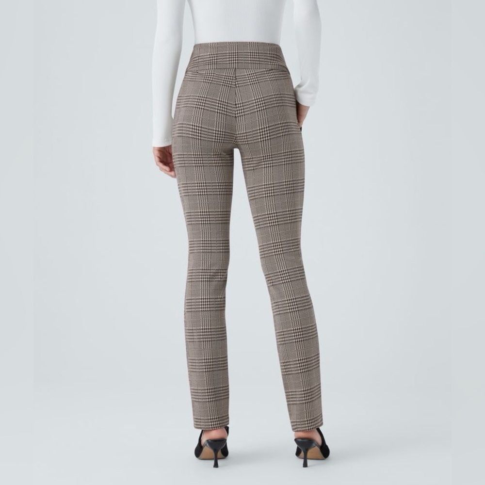 Halara Flex™ High Waisted Houndstooth Plaid Skinny Work Pants with Pockets - Picture 4 of 7